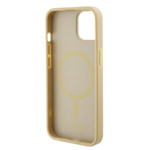 Guess GUHMP15MPSAHMCB Apple iPhone 15 Plus/ 14 Plus 6.7" gold kietas dėklas Saffiano MagSafe - Image 6