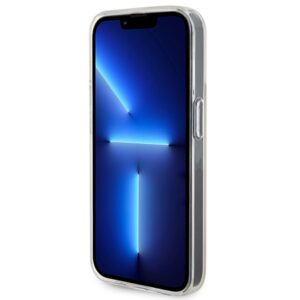Guess GUHCP15LHDECMP Apple iPhone 15 Pro 6.1" rožinės spalvos kietas dėklas IML Faceted Mirror Disco Iridescent - Image 5