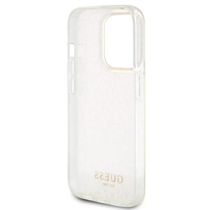 Guess GUHCP15LHDECMP Apple iPhone 15 Pro 6.1" rožinės spalvos kietas dėklas IML Faceted Mirror Disco Iridescent - Image 7