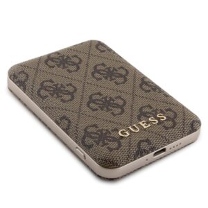 Zestaw Guess GUBPM5P15S4GEMGW Apple iPhone15 6.1" hardcase + Powerbank 5000mAh MagSafe rudos spalvos 4G Metal Logo - Image 10