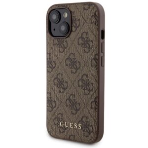 Zestaw Guess GUBPM5P15S4GEMGW Apple iPhone15 6.1" hardcase + Powerbank 5000mAh MagSafe rudos spalvos 4G Metal Logo - Image 2