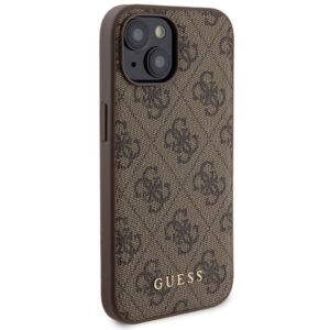 Zestaw Guess GUBPM5P15S4GEMGW Apple iPhone15 6.1" hardcase + Powerbank 5000mAh MagSafe rudos spalvos 4G Metal Logo - Image 4