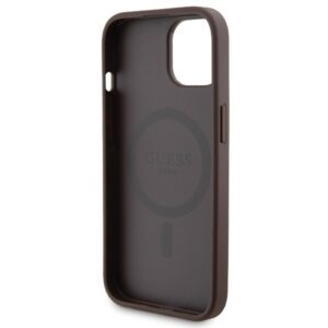 Zestaw Guess GUBPM5P15S4GEMGW Apple iPhone15 6.1" hardcase + Powerbank 5000mAh MagSafe rudos spalvos 4G Metal Logo - Image 7