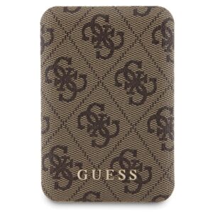 Zestaw Guess GUBPM5P15S4GEMGW Apple iPhone15 6.1" hardcase + Powerbank 5000mAh MagSafe rudos spalvos 4G Metal Logo - Image 8