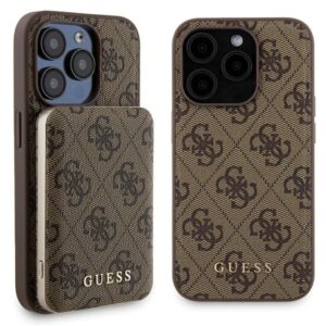 Guess Set GUBPM5P15X4GEMGW Apple iPhone 15 Pro Max 6.7" hardcase + Powerbank 5000mAh MagSafe bro