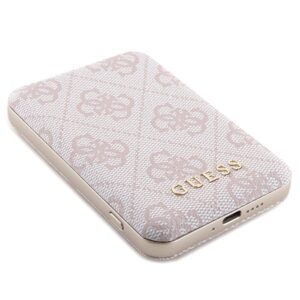 Guess Set GUBPM5P14L4GEMGP Apple iPhone 14 Pro 6.1" hardcase + Powerbank 5000mAh MagSafe rožinės spalvos 4G - Image 10