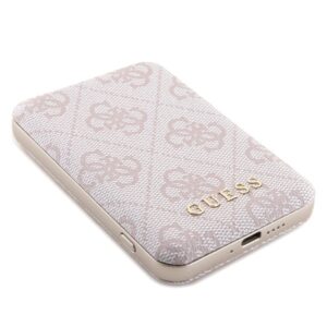 Guess Set GUBPM5P15S4GEMGP Apple iPhone 15 6.1" hardcase + Powerbank 5000mAh MagSafe rožinės spalvos 4G Meta - Image 10