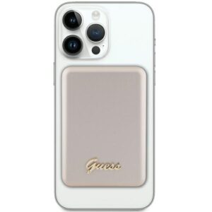 Guess Induction Powerbank 5W GUPBM3ALGSGD 3000mAh aukso spalvos MagSafe Metal Script Logo - Image 2