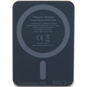 Guess Induction Powerbank 5W GUPBM3ALGSGD 3000mAh aukso spalvos MagSafe Metal Script Logo - Image 3
