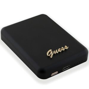 Guess Induction Powerbank 15W GUPBM5ALGSGK 5000mAh juodos spalvos MagSafe Metal Script Logo - Image 4
