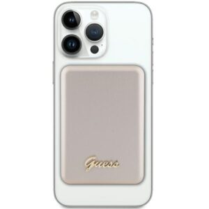 Guess Induction Powerbank 15W GUPBM5ALGSGD 5000mAh aukso spalvos MagSafe Metal Script Logo - Image 2