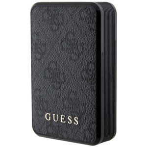 Guess Powerbank 18W GUPB10DP4GEGK 10000mAh juodos spalvos 4G Leather Metal Logo - Image 1
