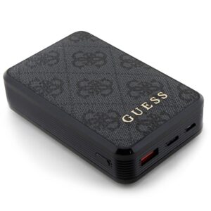 Guess Powerbank 18W GUPB10DP4GEGK 10000mAh juodos spalvos 4G Leather Metal Logo - Image 3