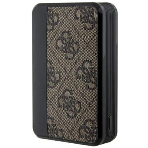Guess Powerbank 18W GUPB10DP4GEGW 10000mAh rudos 4G Leather Metal Logo - Image 5