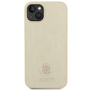 Guess GUHCP15MPS4DGPD Apple iPhone 15 Plus/ 14 Plus 6.7" gold kietas dėklas Strass Metal Logo - Image 3