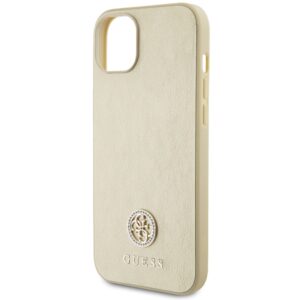 Guess GUHCP15MPS4DGPD Apple iPhone 15 Plus/ 14 Plus 6.7" gold kietas dėklas Strass Metal Logo - Image 6