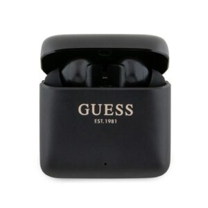 Guess Bluetooth ausinės GUTWSSU20ALEGK TWS + docking station juodos spalvos Printed Logo - Image 1