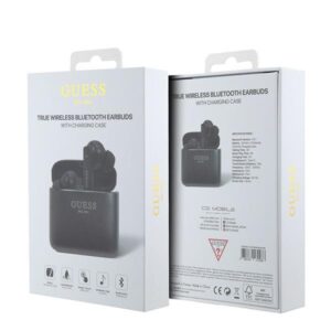 Guess Bluetooth ausinės GUTWSSU20ALEGK TWS + docking station juodos spalvos Printed Logo - Image 5