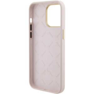 Guess GUHCP15XM4DGPP Apple iPhone 15 Pro Max 6.7" rožinės spalvos kietas dėklas Silicone Logo Strass 4G - Image 7