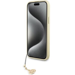 Guess GUHCP15XGF4GGR Apple iPhone 15 Pro Max 6.7" grey kietas dėklas 4G Charms Collection - Image 5
