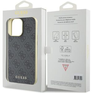 Guess GUHCP15XGF4GGR Apple iPhone 15 Pro Max 6.7" grey kietas dėklas 4G Charms Collection - Image 8