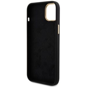 Guess GUHCP15SM4DGPK Apple iPhone 15 / 14 / 13 6.1"juodos spalvos kietas dėklas Silicone Logo Strass 4G - Image 7
