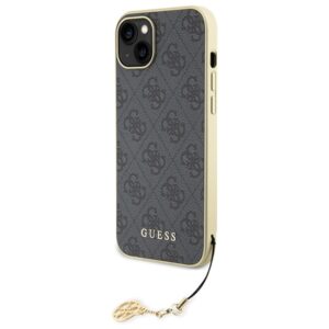 Guess GUHCP15MGF4GGR Apple iPhone 15 Plus / 14 Plus 6.7" grey kietas dėklas 4G Charms Collection - Image 2