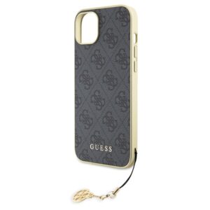 Guess GUHCP15MGF4GGR Apple iPhone 15 Plus / 14 Plus 6.7" grey kietas dėklas 4G Charms Collection - Image 6