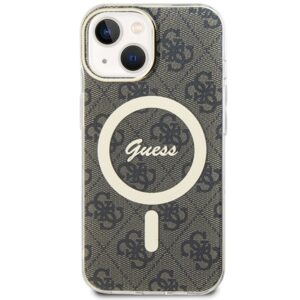 Guess GUHMP15MH4STW Apple iPhone 15 Plu s/ 14 Plus 6.7" rudos spalvos kietas dėklas IML 4G MagSafe - Image 3