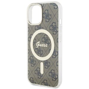 Guess GUHMP15MH4STW Apple iPhone 15 Plu s/ 14 Plus 6.7" rudos spalvos kietas dėklas IML 4G MagSafe - Image 6