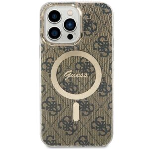 Guess GUHMP15XH4STW Apple iPhone 15 Pro Max 6.7" rudos spalvos kietas dėklas IML 4G MagSafe - Image 2