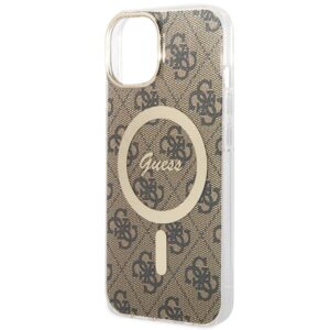 Guess GUHMP13MH4STW Apple iPhone 13 / 14 / 15 6.1" rudos spalvos kietas dėklas 4G MagSafe - Image 5
