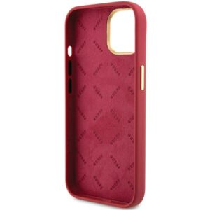 Guess GUHCP15SSMBSLM Apple iPhone 15 / 14 / 13 6.1" magenta kietas dėklas Silicone Script Metal Logo & Frame - Image 7