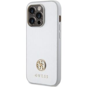 Guess GUHCP15LPS4DGPS Apple iPhone 15 Pro 6.1" silver kietas dėklas Strass Metal Logo - Image 2