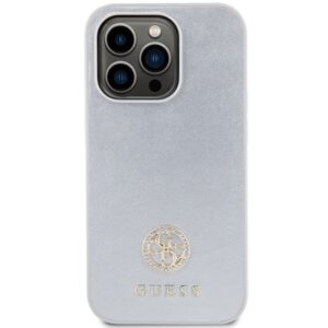 Guess GUHCP15LPS4DGPS Apple iPhone 15 Pro 6.1" silver kietas dėklas Strass Metal Logo - Image 3