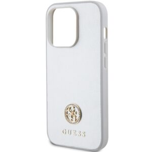 Guess GUHCP15LPS4DGPS Apple iPhone 15 Pro 6.1" silver kietas dėklas Strass Metal Logo - Image 6