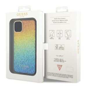 Guess GUHCN61HDECMI Apple iPhone 11 / Xr 6.1" kietas dėklas IML Faceted Mirror Disco Iridescent - Image 8