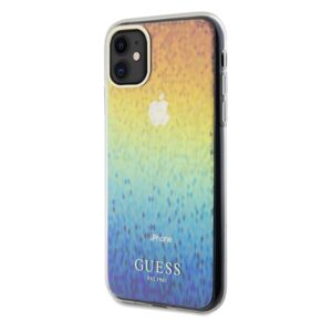 Guess GUHCN61HDECMI Apple iPhone 11 / Xr 6.1" kietas dėklas IML Faceted Mirror Disco Iridescent - Image 2