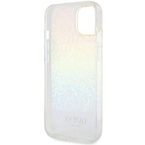 Guess GUHCP12MHDECMI Apple iPhone 12/12 Pro 6.1" kietas dėklas IML Faceted Mirror Disco Iridescent - Image 7