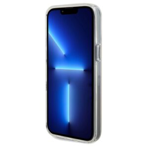 Guess GUHCP13LHDECMI Apple iPhone 13 Pro / 13 kietas dėklas IML Faceted Mirror Disco Iridescent - Image 5