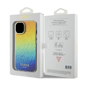 Guess GUHCP14SHDECMI Apple iPhone 14 / 15 / 13 6.1" kietas dėklas IML Faceted Mirror Disco Iridesc - Image 8