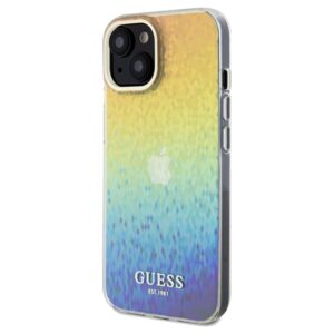 Guess GUHCP14SHDECMI Apple iPhone 14 / 15 / 13 6.1" kietas dėklas IML Faceted Mirror Disco Iridesc - Image 2