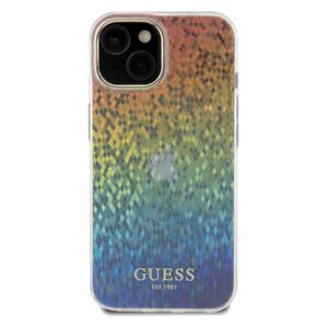 Guess GUHCP14SHDECMI Apple iPhone 14 / 15 / 13 6.1" kietas dėklas IML Faceted Mirror Disco Iridesc - Image 3