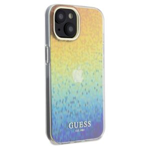 Guess GUHCP14SHDECMI Apple iPhone 14 / 15 / 13 6.1" kietas dėklas IML Faceted Mirror Disco Iridesc - Image 4