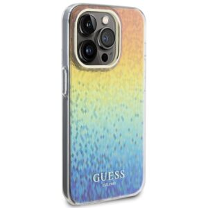 Guess GUHCP14LHDECMI Apple iPhone 14 Pro 6.1" kietas dėklas IML Faceted Mirror Disco Iridescent - Image 4