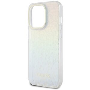 Guess GUHCP14LHDECMI Apple iPhone 14 Pro 6.1" kietas dėklas IML Faceted Mirror Disco Iridescent - Image 6