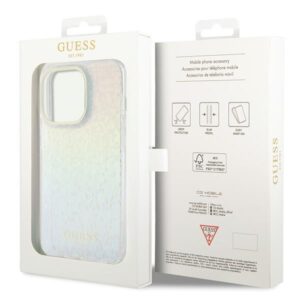 Guess GUHCP14LHDECMI Apple iPhone 14 Pro 6.1" kietas dėklas IML Faceted Mirror Disco Iridescent - Image 8