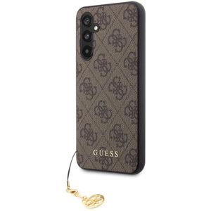 Guess GUHCS23FEGF4GBR S23 FE S711 rudos spalvos kietas dėklas 4G Charms Collection - Image 2