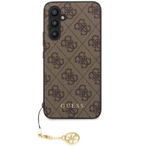 Guess GUHCS23FEGF4GBR S23 FE S711 rudos spalvos kietas dėklas 4G Charms Collection - Image 3