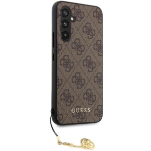 Guess GUHCS23FEGF4GBR S23 FE S711 rudos spalvos kietas dėklas 4G Charms Collection - Image 4